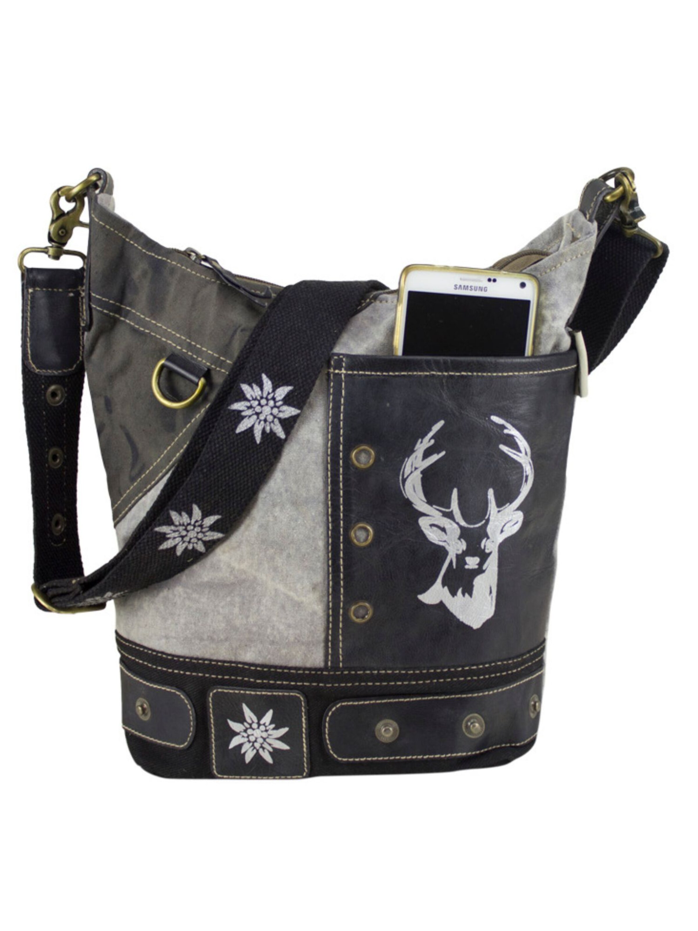 DOMELO Umhängetasche 'Domelo'‌‌‌‌‌‌‌‌‌ in Schwarz