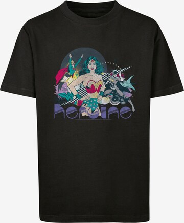 T-Shirt 'DC Comics Justice League Heroine' F4NT4STIC en noir : devant