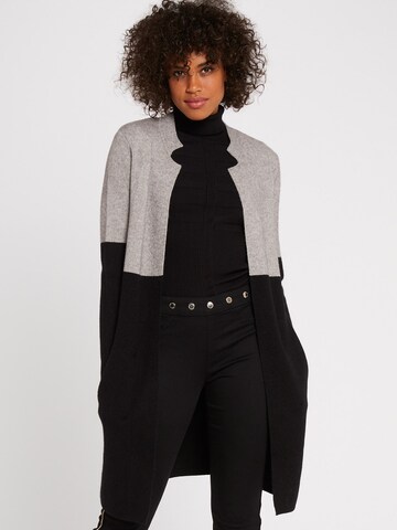 Morgan Knit Cardigan in Grey: front