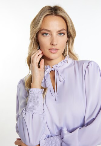 Camicia da donna di faina in lilla