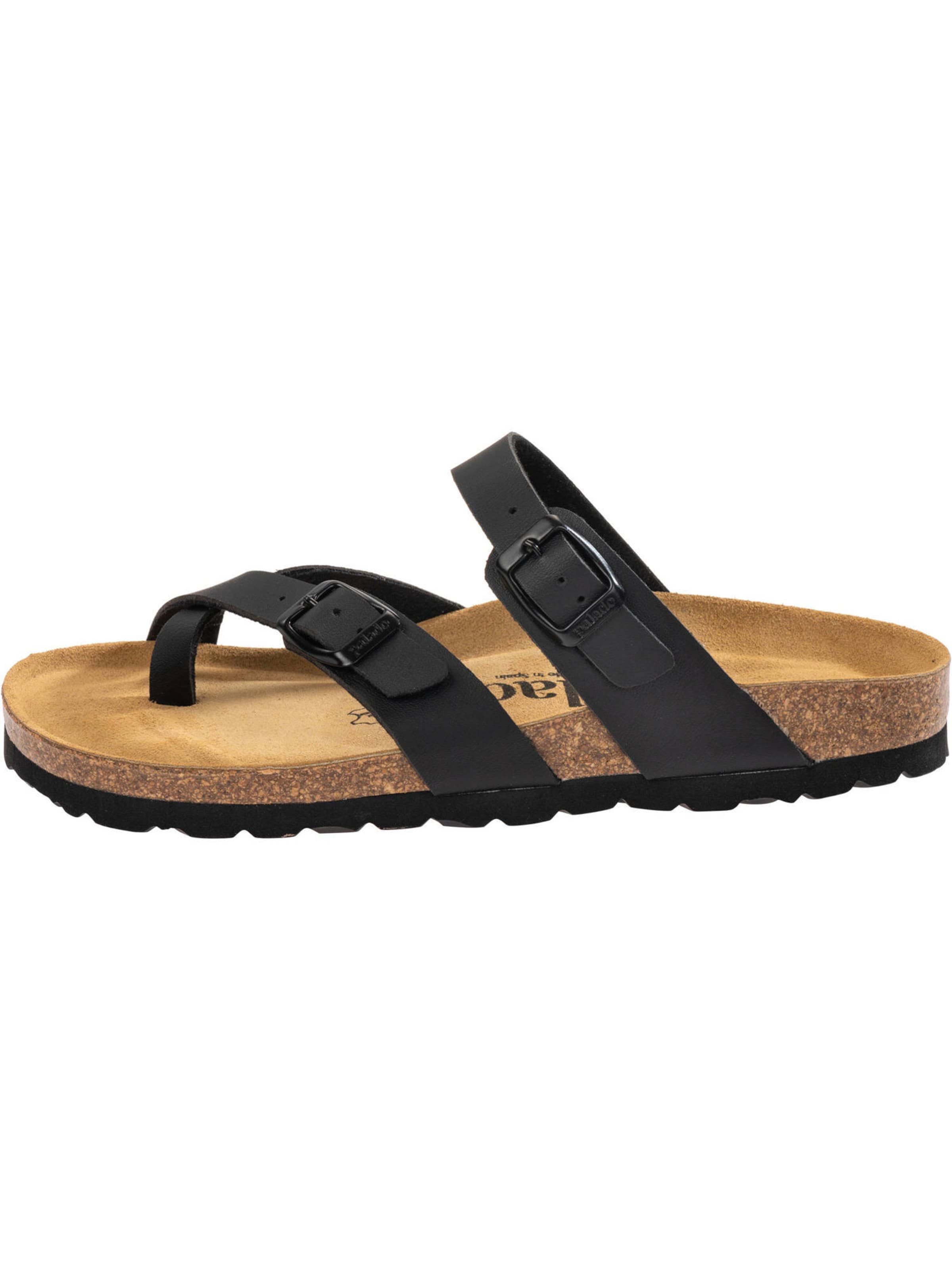 Palado Zehentrenner 'Cres' in Schwarz: Vorderseite