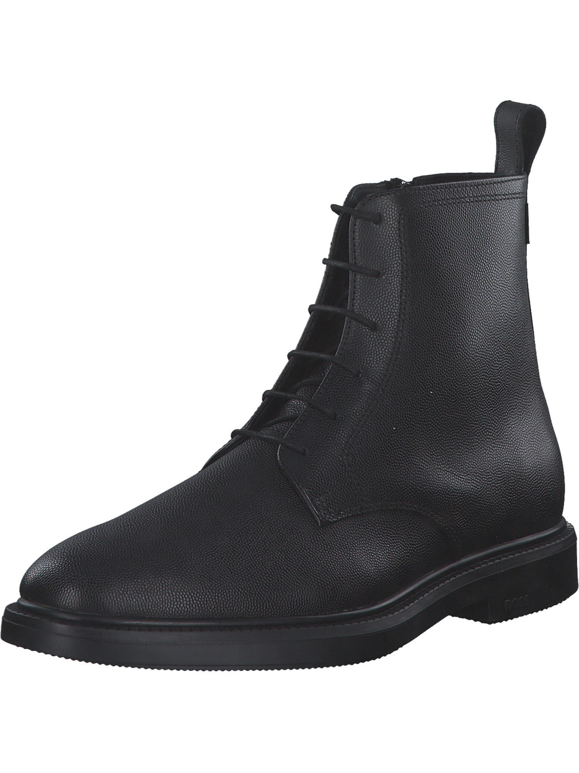 BOSS Lace-Up Boots ' Larry' in Black: front