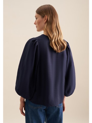 SEIDENSTICKER Blouse 'Schwarze Rose' in Blue