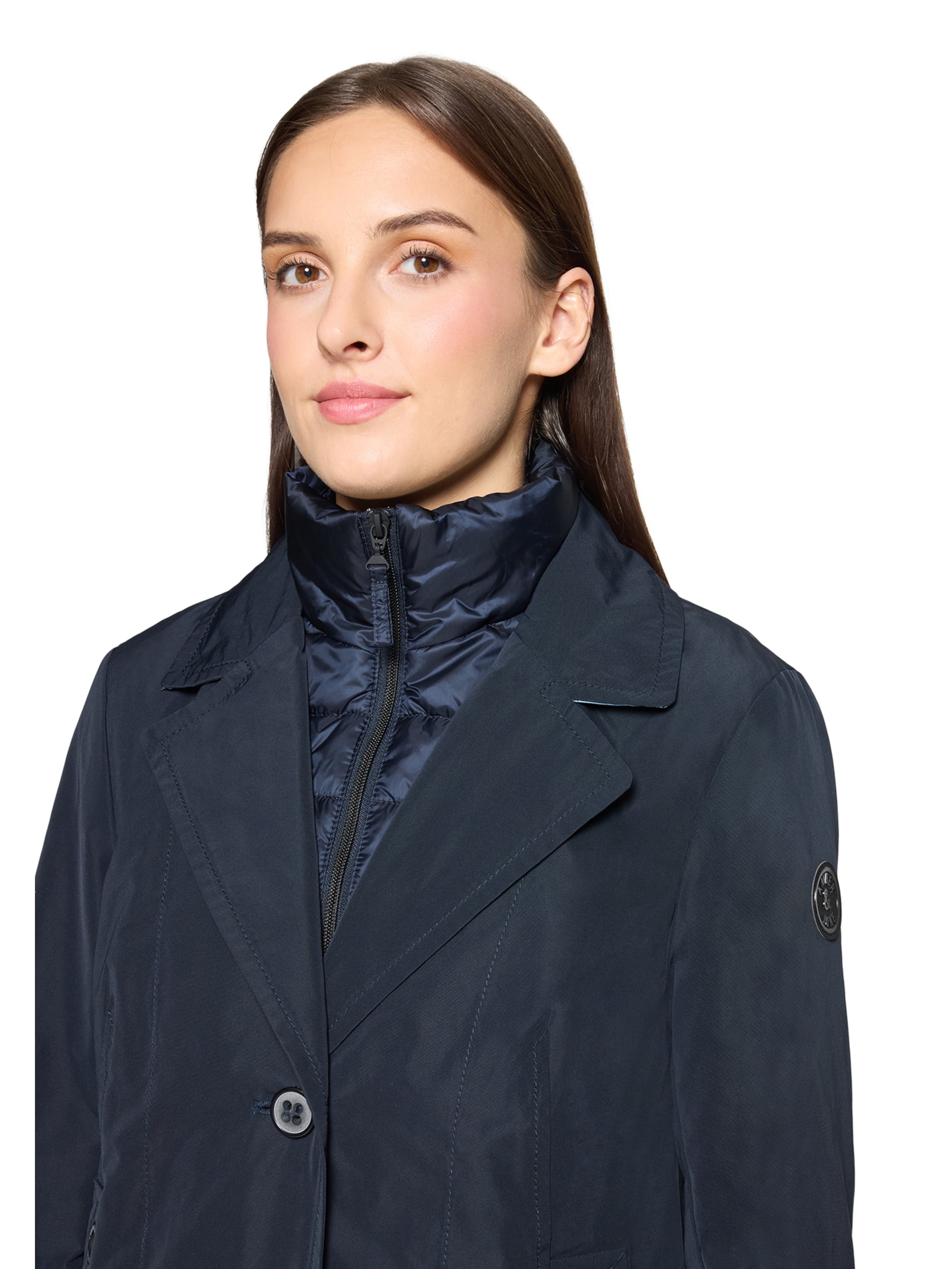Amber & June Between-Season Jacket in Blue