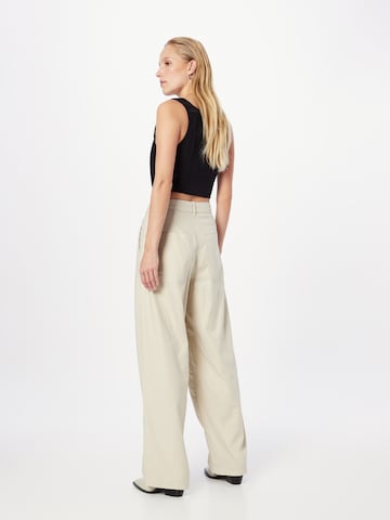 Loosefit Pantalon 'Elio' WEEKDAY en beige