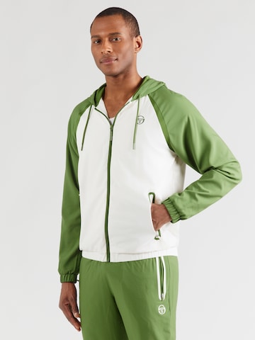 Sergio Tacchini Trainingsjacke 'RISPECCHIO' in Beige: Vorderseite