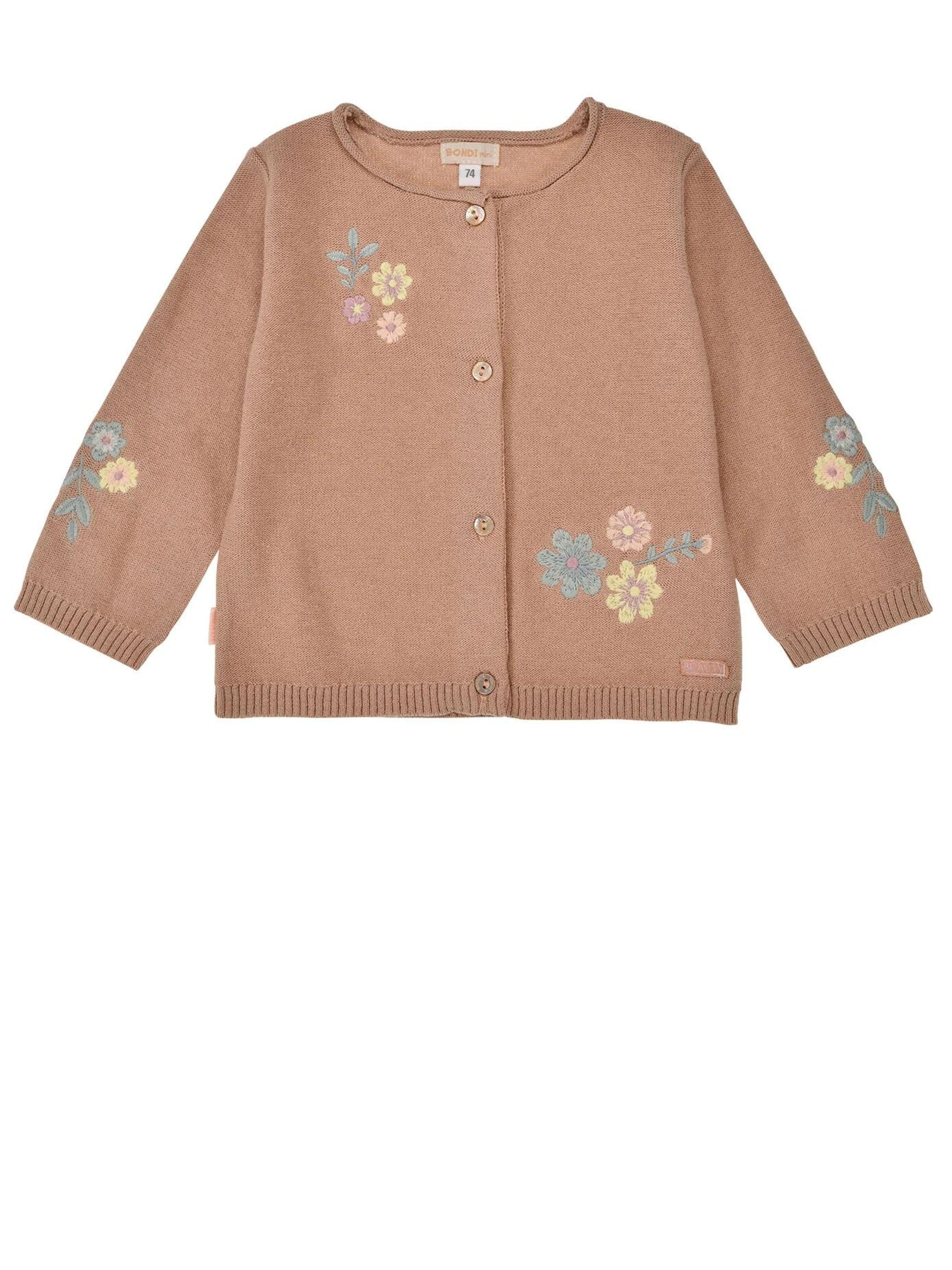 BONDI Strickjacke‌ in Braun: Vorderseite