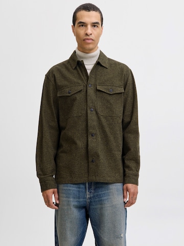 JACK & JONES Tussenjas 'JJEPERFECT' in Groen: voorkant