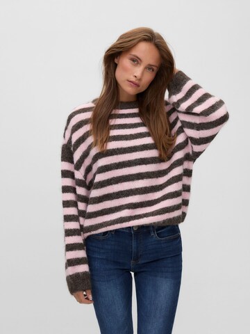 VERO MODA Sweater 'VMOLIVIA' in Brown: front