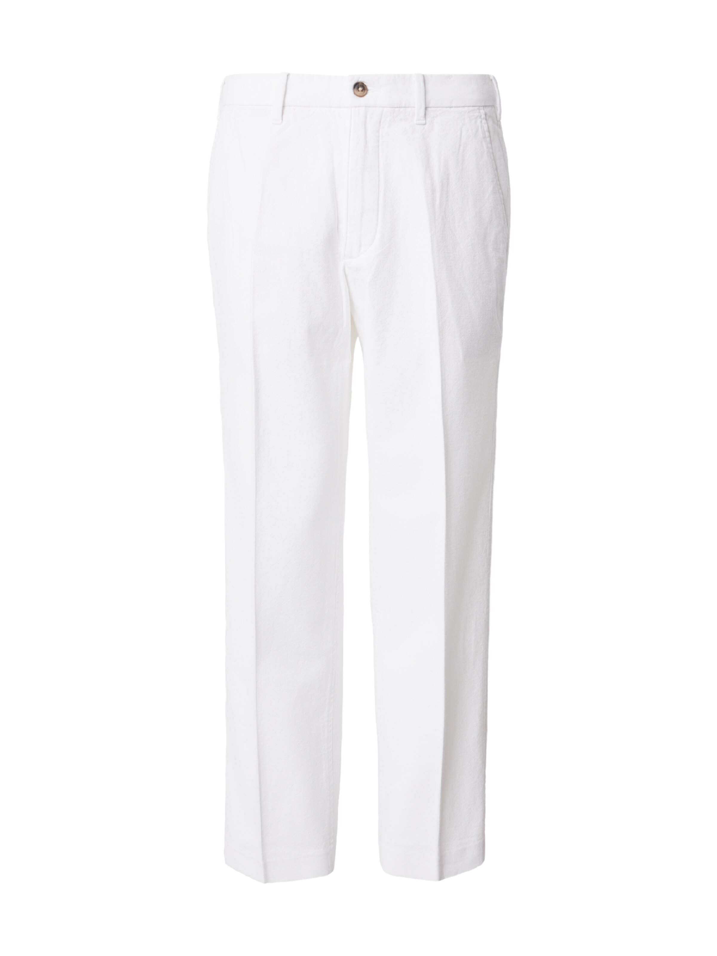 Abercrombie & Fitch Loosefit Hose in Weiß: Vorderseite
