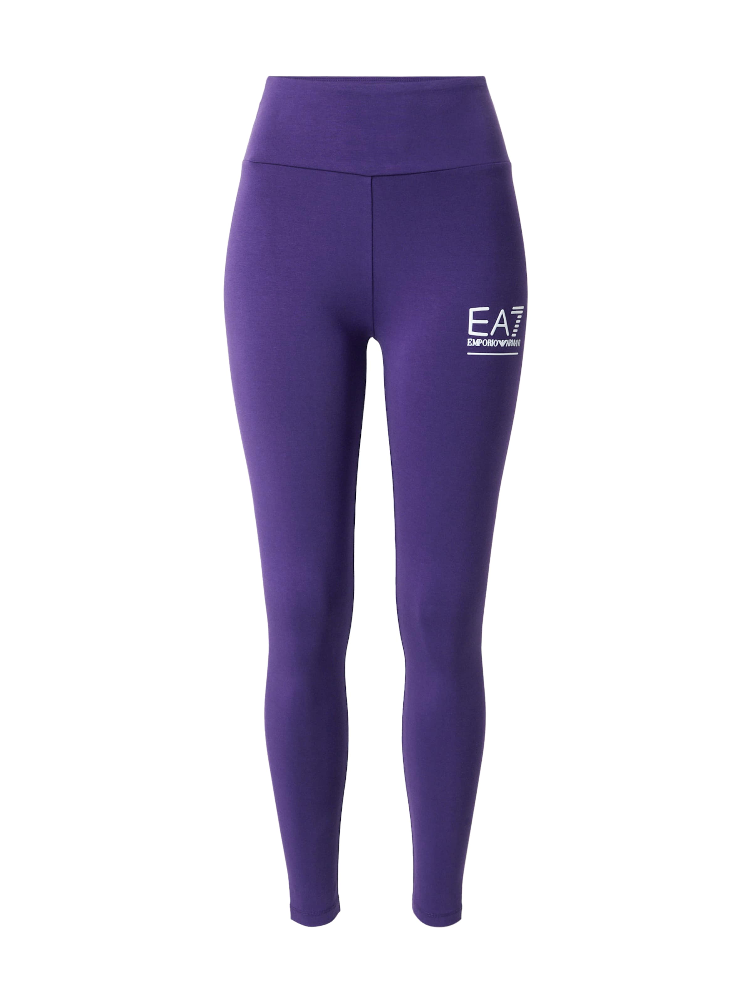 Skinny Leggings de la EA7 Emporio Armani pe mov: față