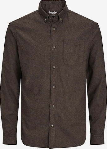 Chemise 'JJEClassic' JACK & JONES en marron : devant