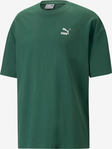 PUMA Тениска 'Classics' в зелено: отпред