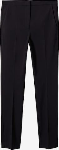 MANGO Slim fit Pants 'COLA' in Black: front