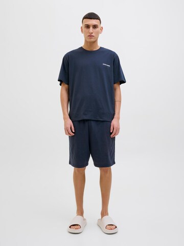 Pijama scurtă 'JACEverest' de la JACK & JONES pe albastru: față