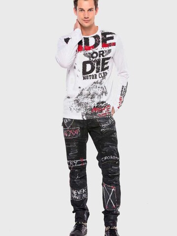 CIPO & BAXX Slimfit Jeans in Zwart