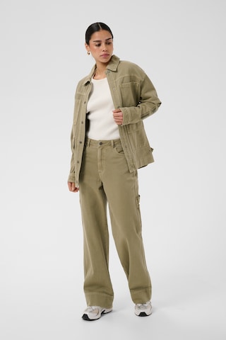 Kaffe - Pierna ancha Pantalón 'Mimi ' en verde