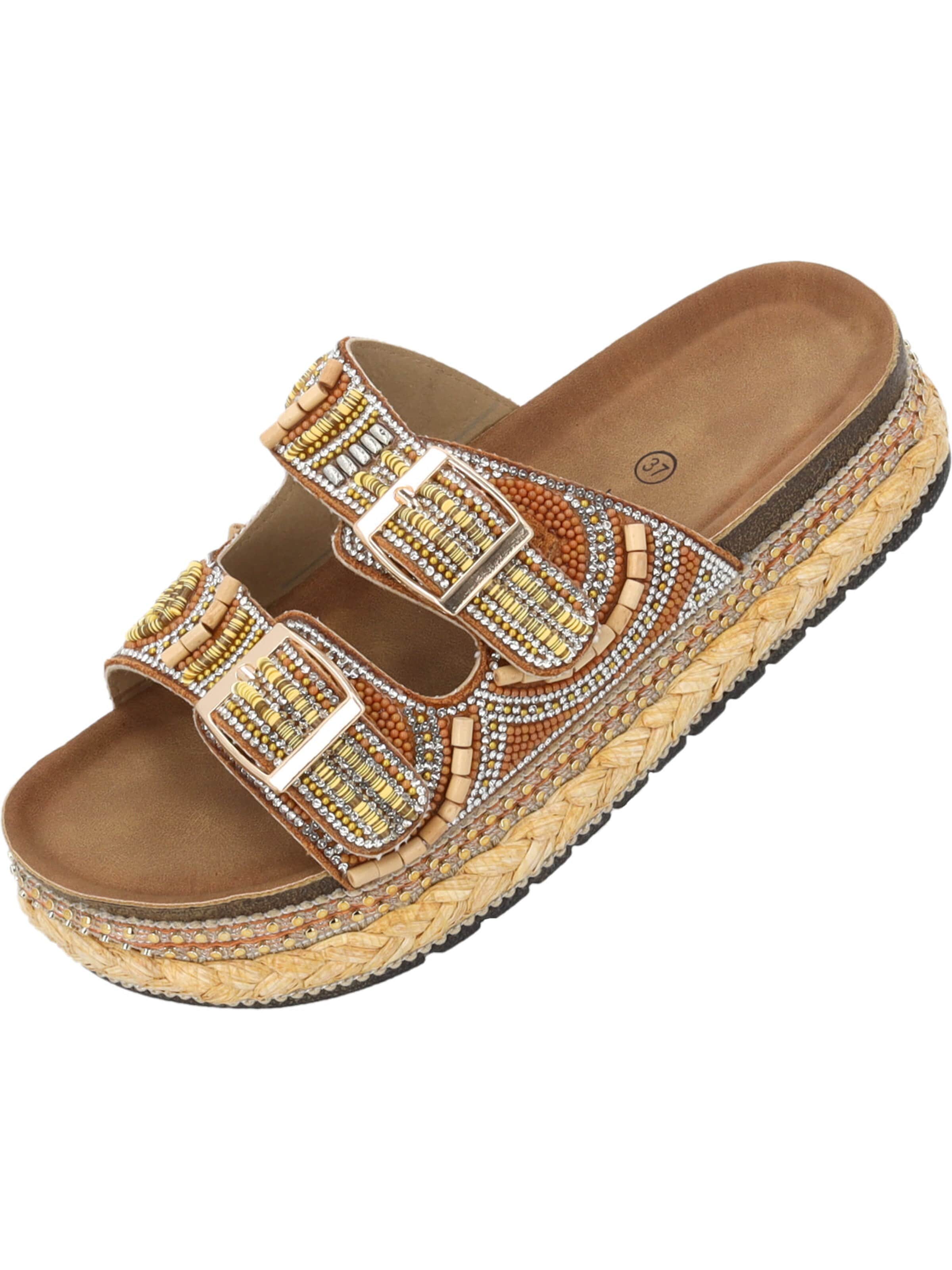 Palado by Sila Sahin Sandale 'Palado Luberos by Sila Sahin'‌‌‌‌‌‌‌‌‌‌ in Beige: Vorderseite