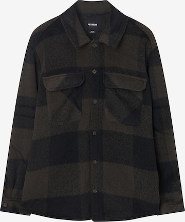Pull&Bear Regular fit Between-Season Jacket in Black: front