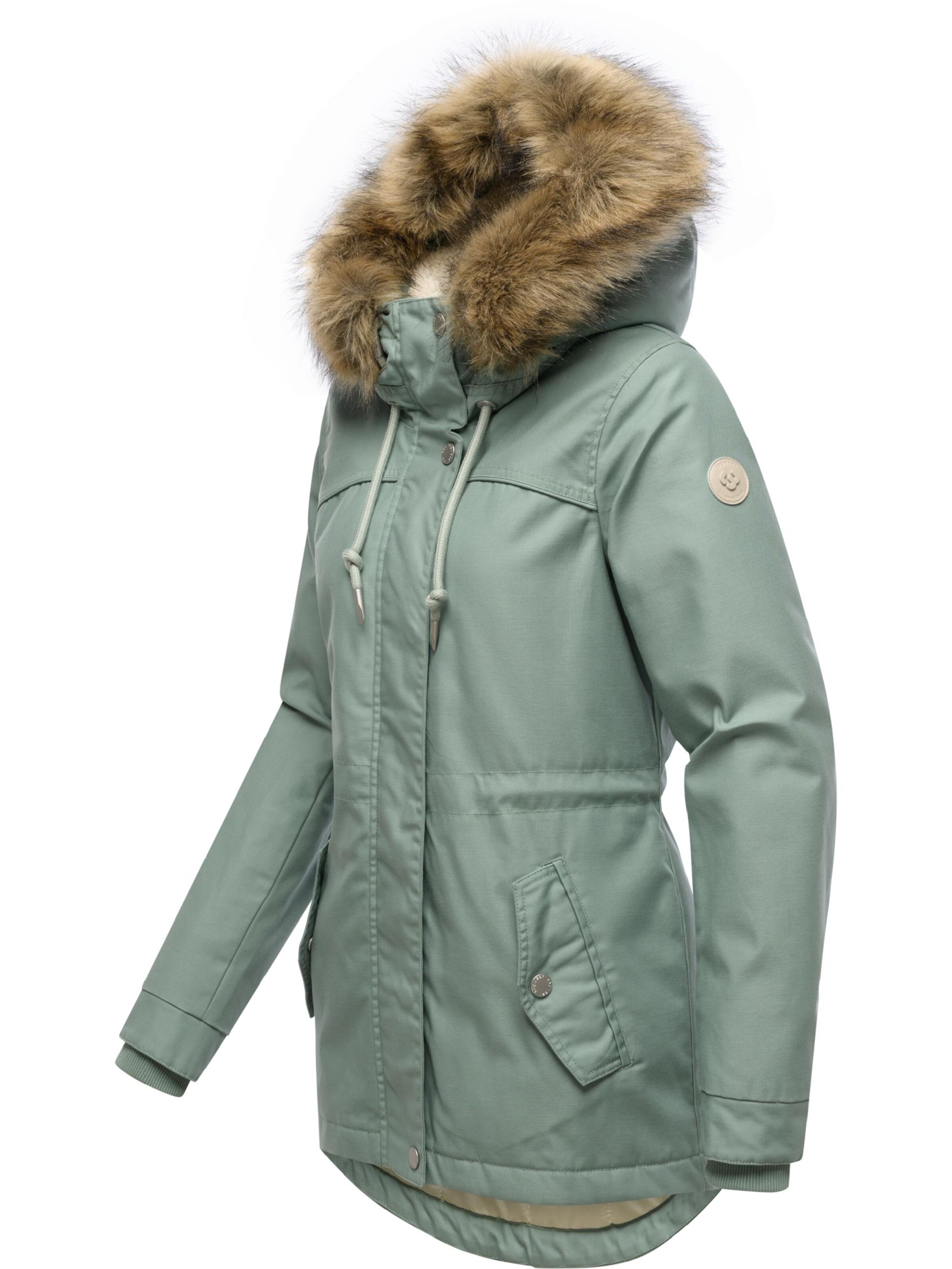Ragwear Winterparka 'Tawny' in Groen