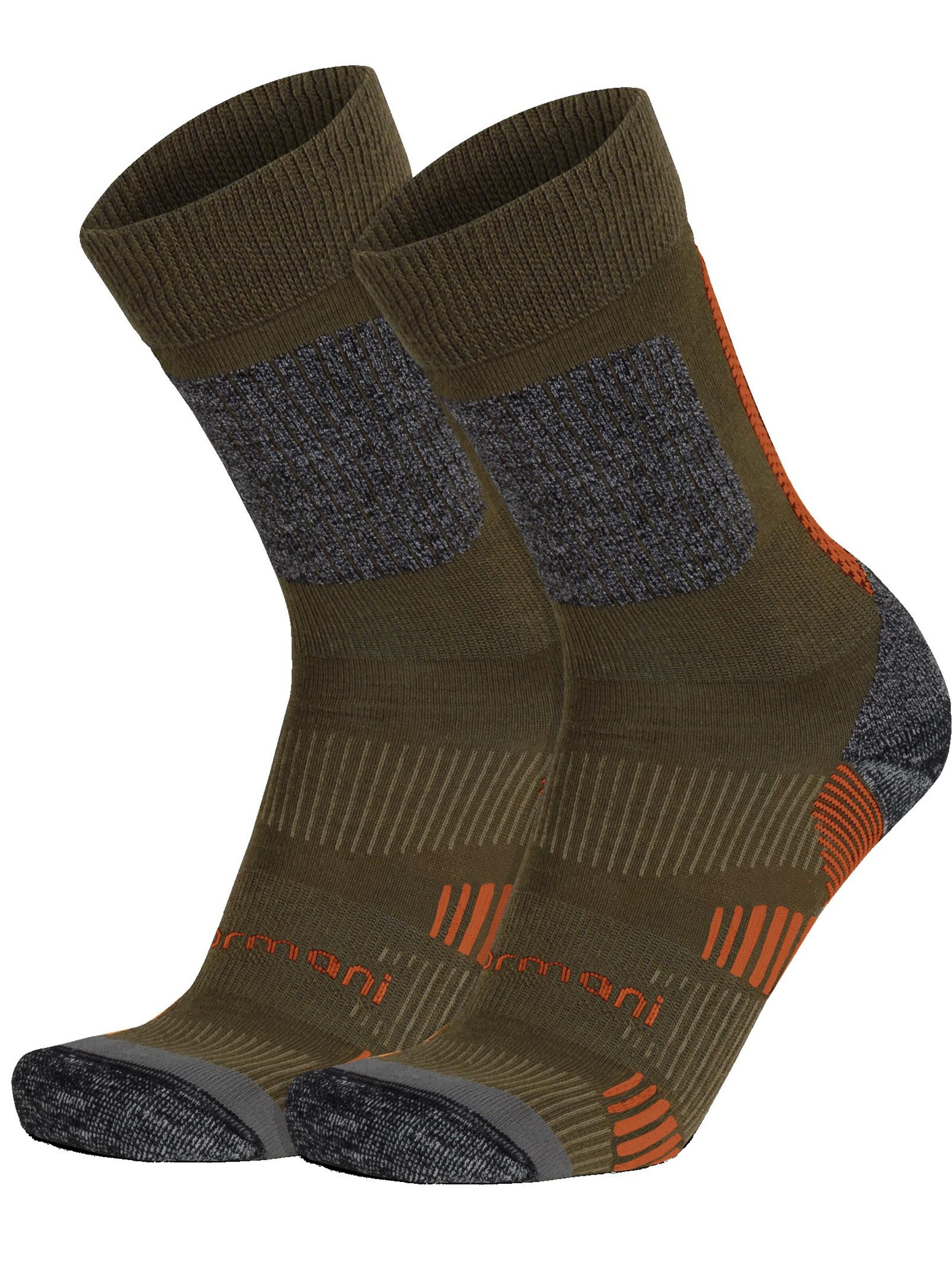 Chaussettes de sport normani en marron : devant