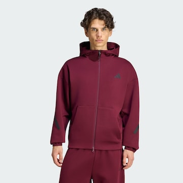 Veste de survêtement 'Z.N.E.' ADIDAS SPORTSWEAR en rouge : devant