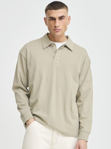 !Solid Sweatshirt mit Polokragen in Beige