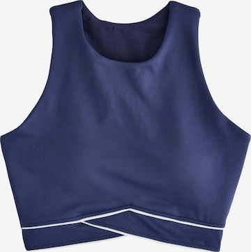 self. Bustier Sport bh in Blauw: voorkant