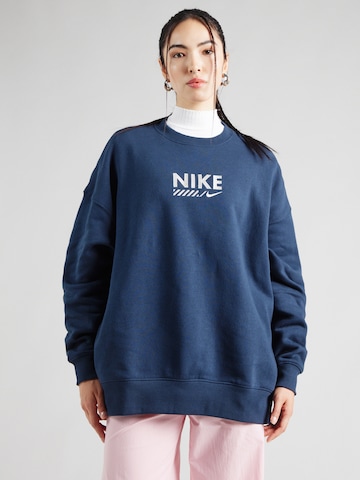 Sweat-shirt Nike Sportswear en bleu : derrière