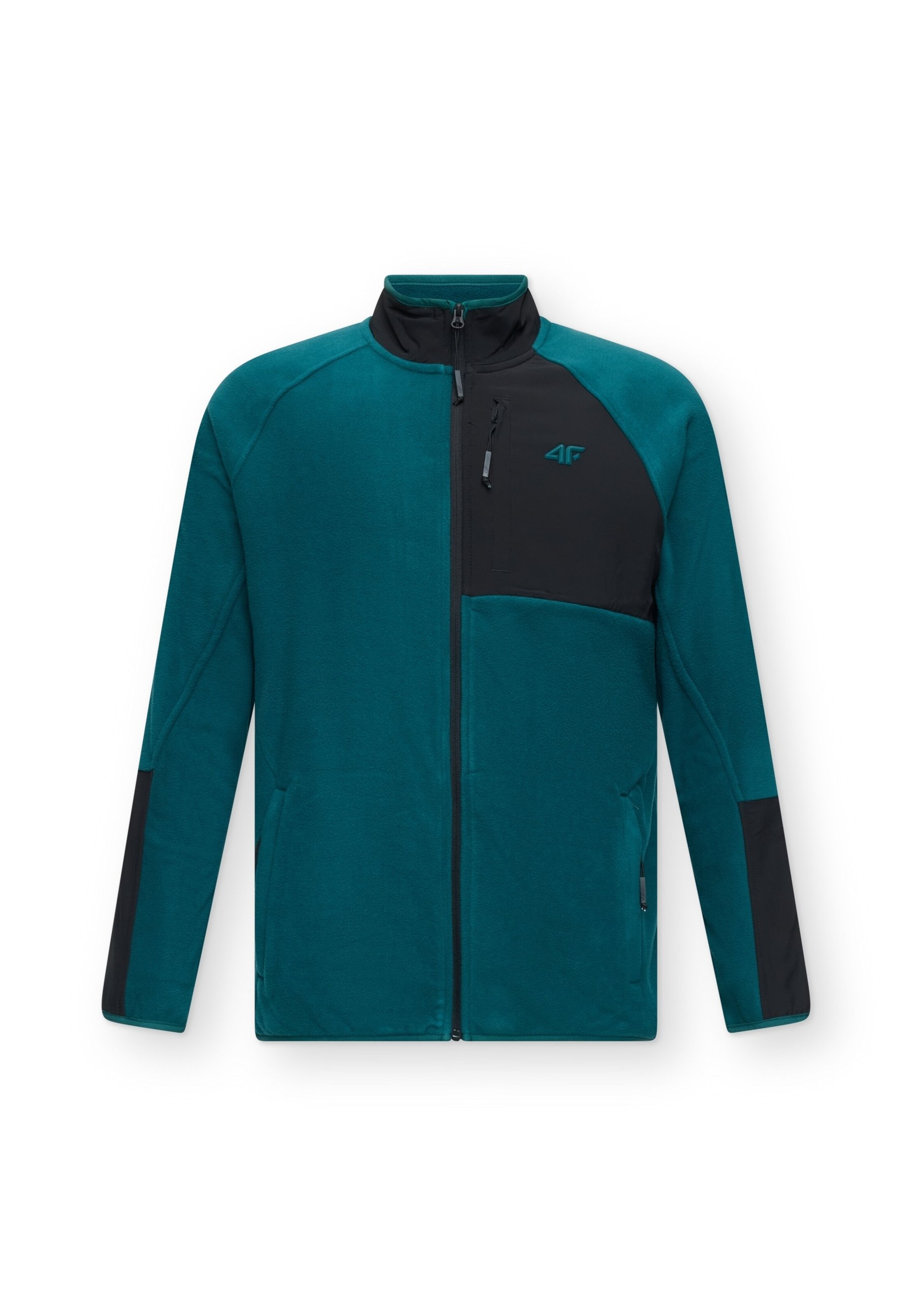 4F - Chaqueta polar funcional en verde: frente
