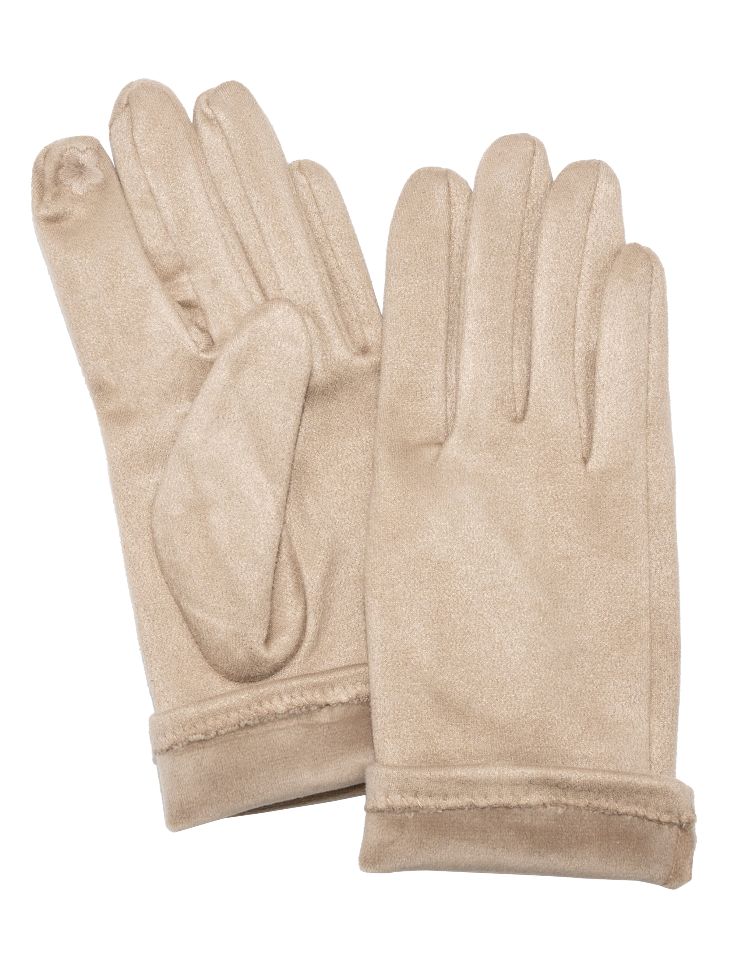 Seasons of April Vingerhandschoenen 'Thea' in Beige: voorkant