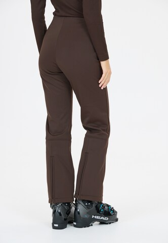 Athlecia Regular Softshellhose 'Vikki' in Braun