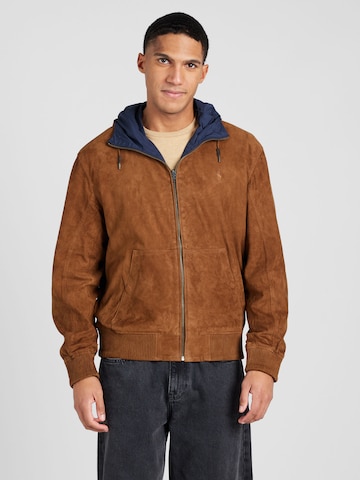 Polo Ralph Lauren Between-Season Jacket 'REVHENSON' in Brown: front