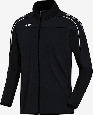 JAKO Athletic Jacket in Black: front