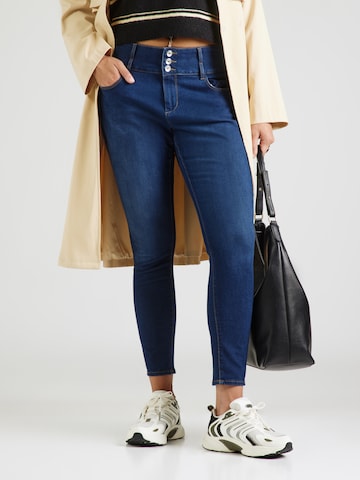 ONLY Carmakoma Skinny Jeans 'CARANNA' i blå: framsida