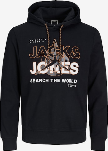 JACK & JONES Collegepaita 'Hunt' värissä musta: edessä