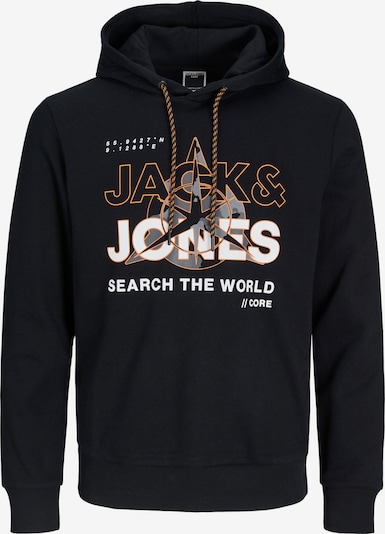 JACK & JONES Collegepaita 'JJHunt' koossa XS värissä harmaa / oranssi / musta / valkoinen, Tuotenäkymä