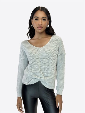 Elara Pullover in Grau: Vorderseite