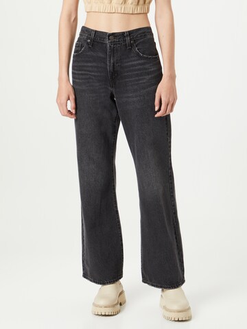 LEVI'S ® Boot cut Jeans 'Baggy Boot' in Black: front