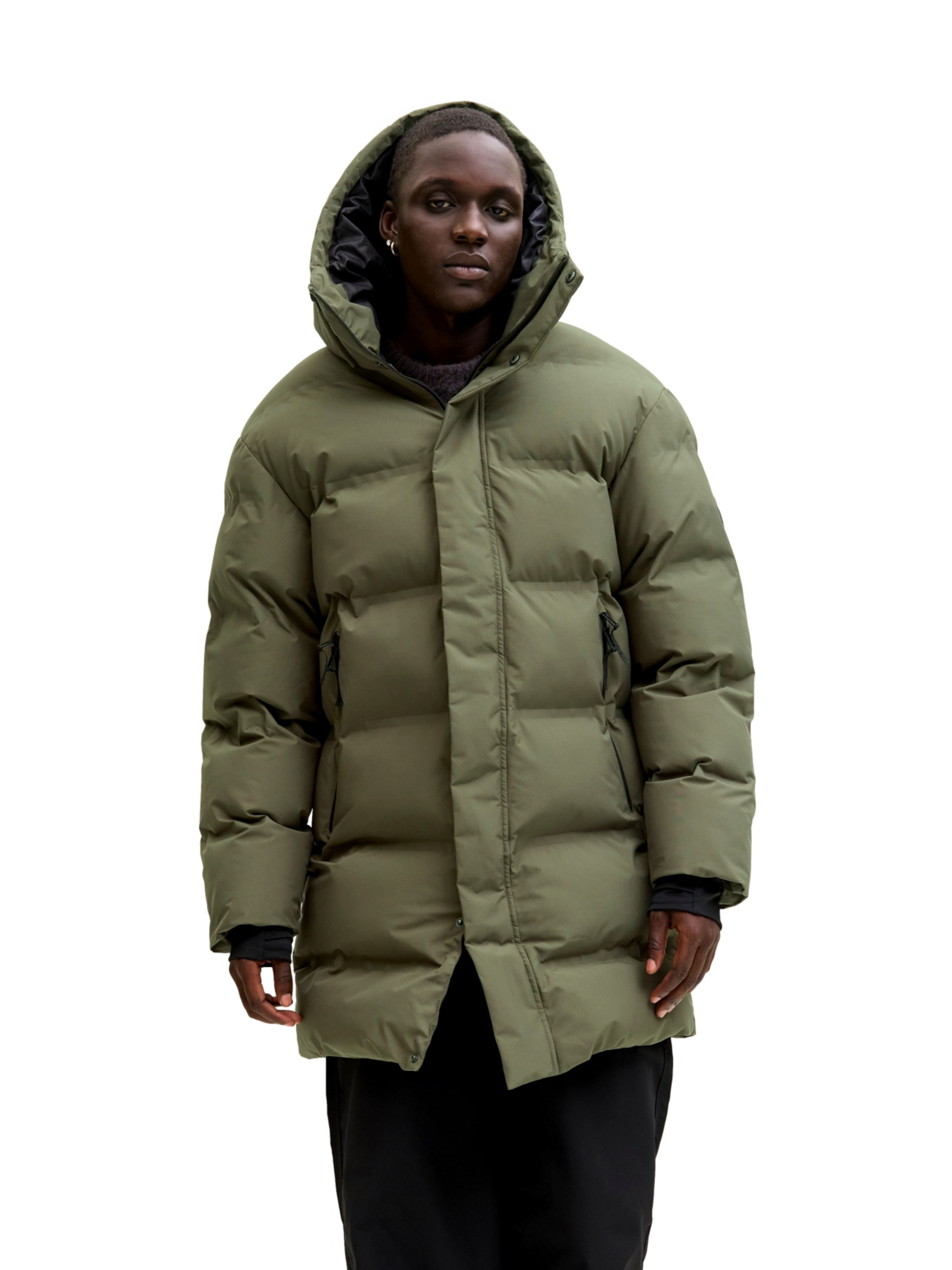 JACK & JONES Winter Jacket 'Fusion' in Green: front