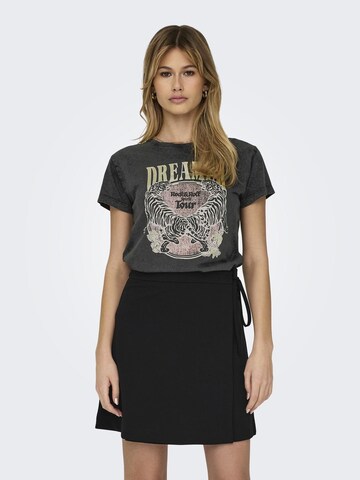 JDY T-shirt 'FAROCK' i svart: framsida