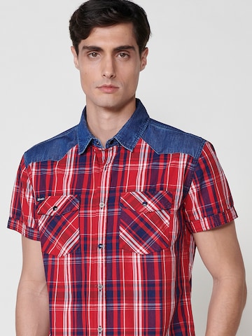 KOROSHI Regular fit Overhemd in Rood