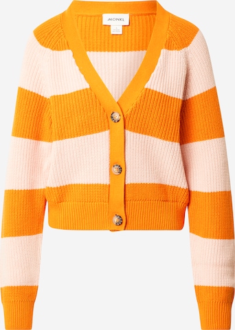 Monki Gebreid vest in Oranje: voorkant