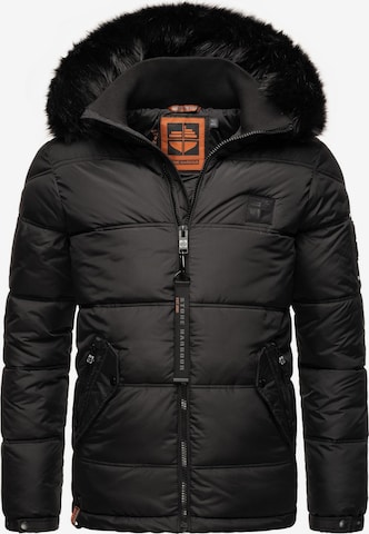 STONE HARBOUR Winter Jacket 'Zarlaan' in Black: front