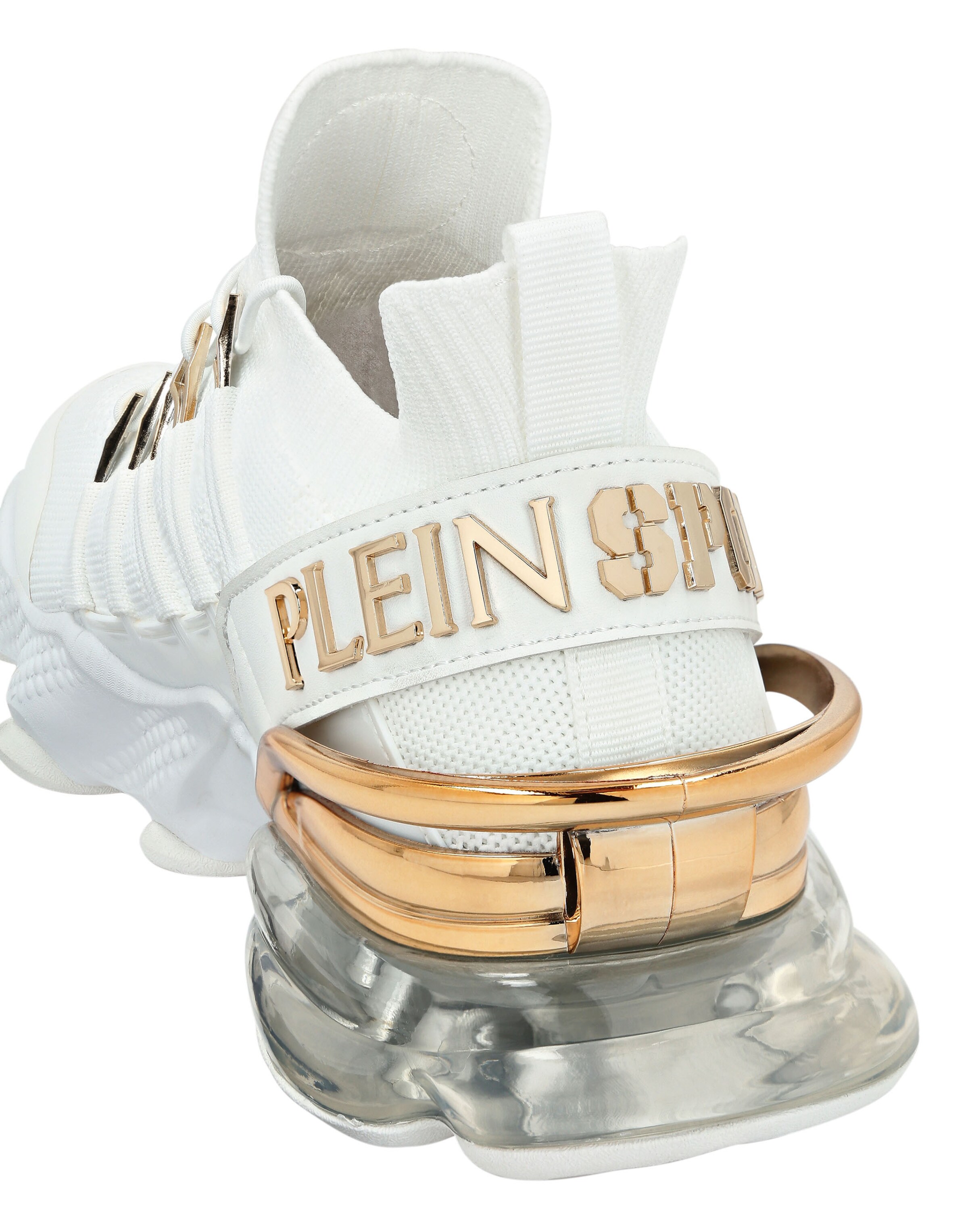 Plein Sport - Zapatillas deportivas bajas 'Tiger Attack//Gen.X.04' en blanco