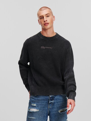 KARL LAGERFELD JEANS Sweater in Black: front