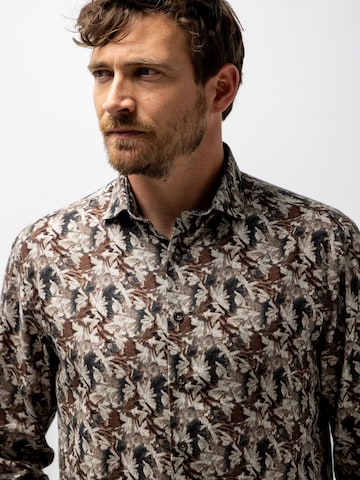 State of Art Regular fit Button Up Shirt in Brown