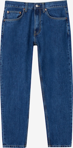 Pull&Bear Wide leg Jeans in Blauw: voorkant