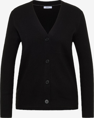 CECIL Strickjacke in Schwarz: Vorderseite