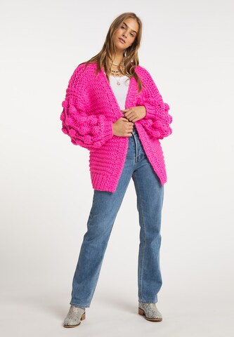 IZIA Knit Cardigan in Pink